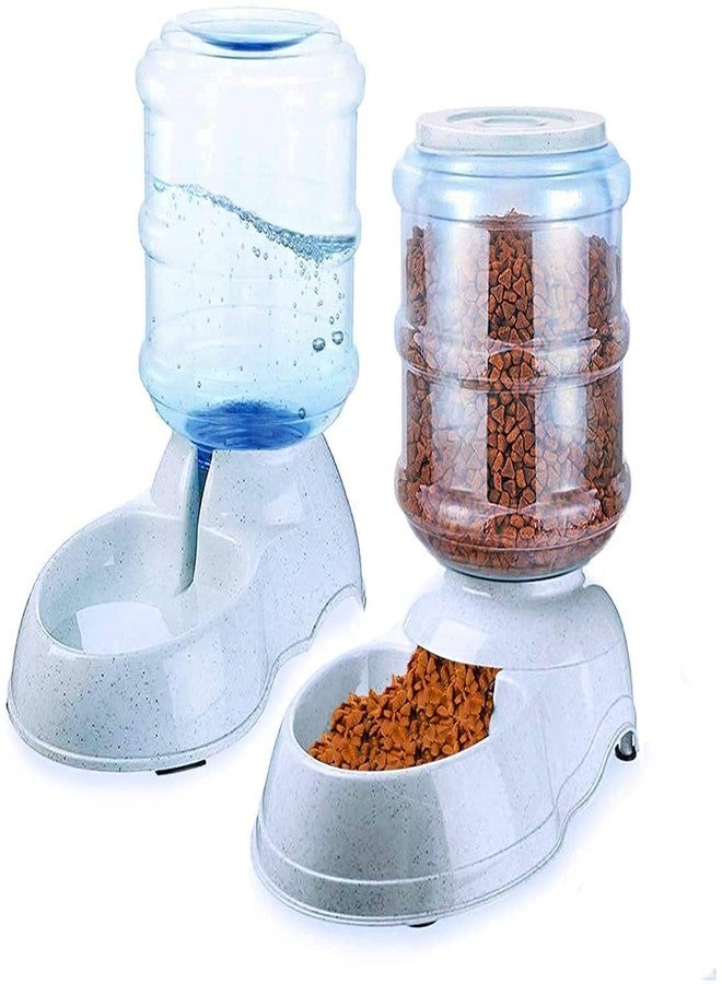 DARKFISH Automatic Pet Feeder and Water Dispenser - Gravity Refill, Self-Feeding for Dogs, Cats, and Other Pets, Suitable for Small to Large Pets, Including Puppies, Kittens, Rabbits, and Bunnies - Image 1